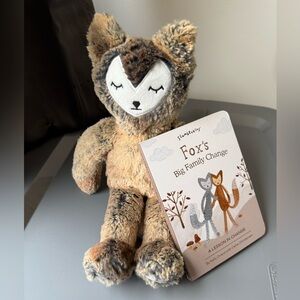 Slumberkins Sleepytime Brown and Cream Fox with Book